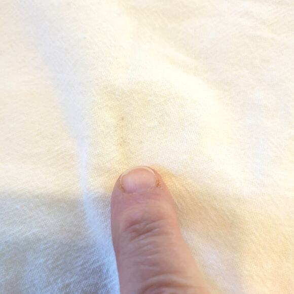 Faherty Blouse Women's S Laura Organic Cotton Boho Peasant Embroidered Smocked - Picture 7 of 10